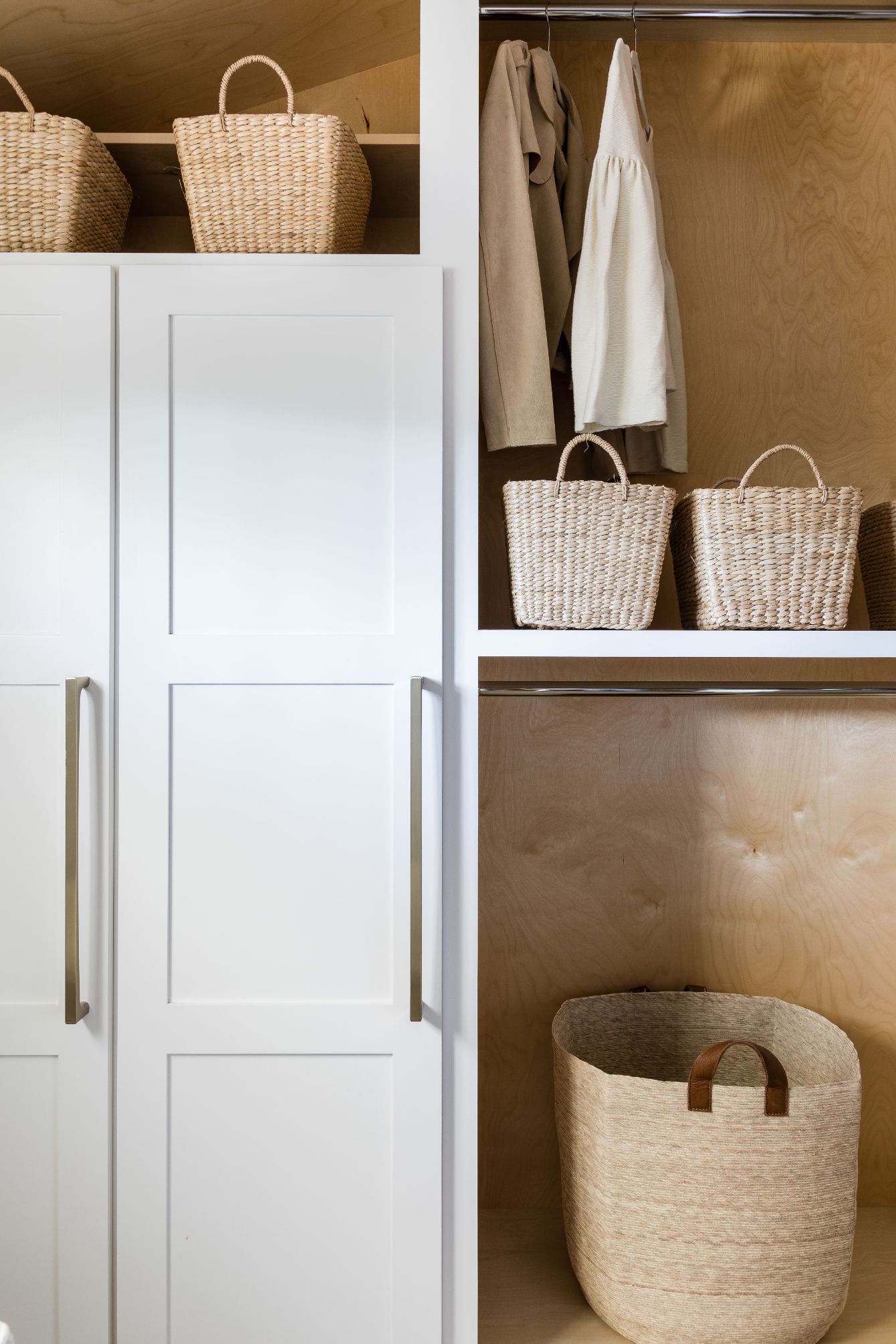 closet detail with cute storage areas