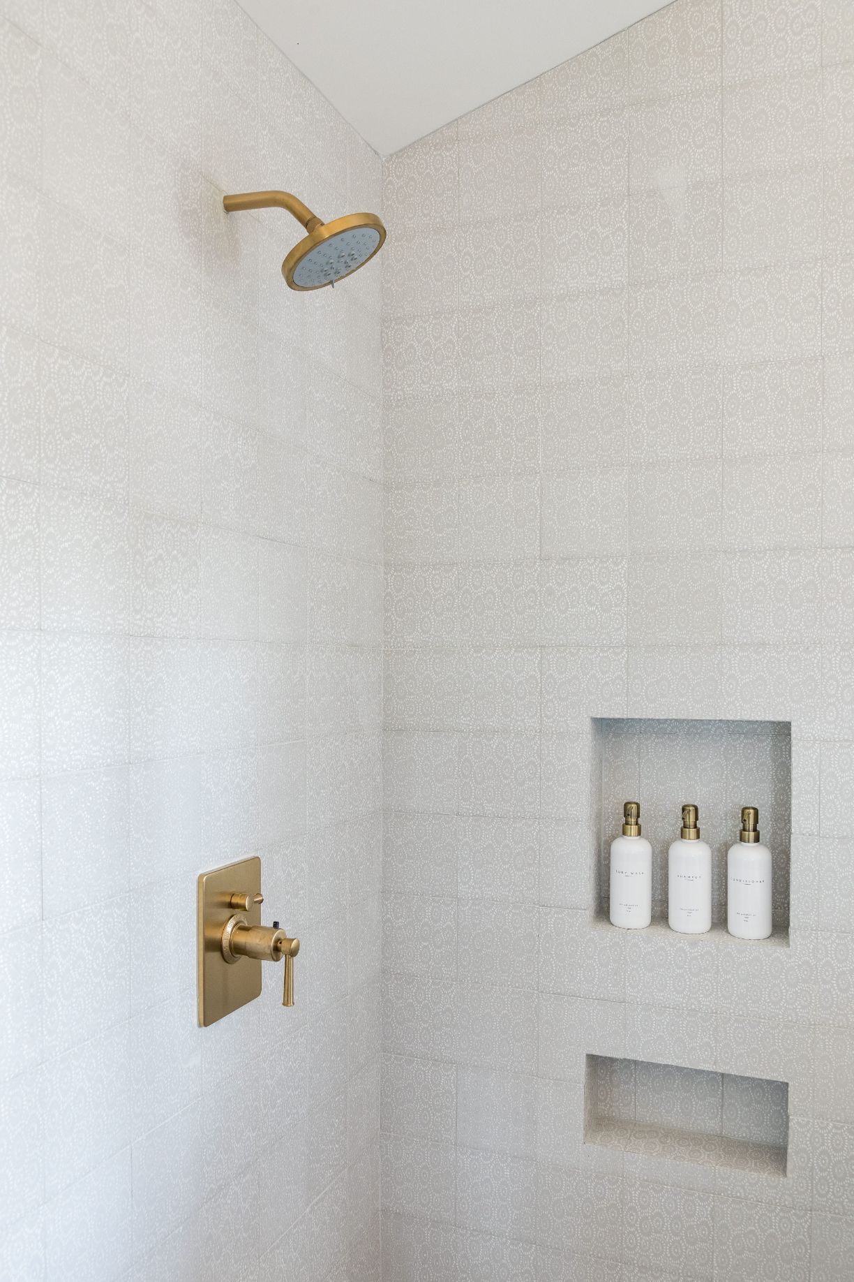 upscale shower fixtures in bathroom design