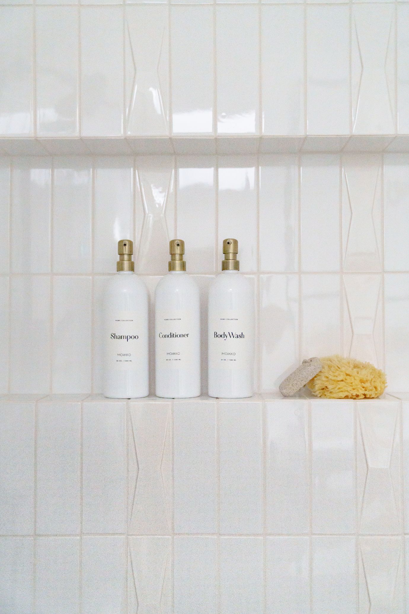 soap shelf detail inside modern shower design