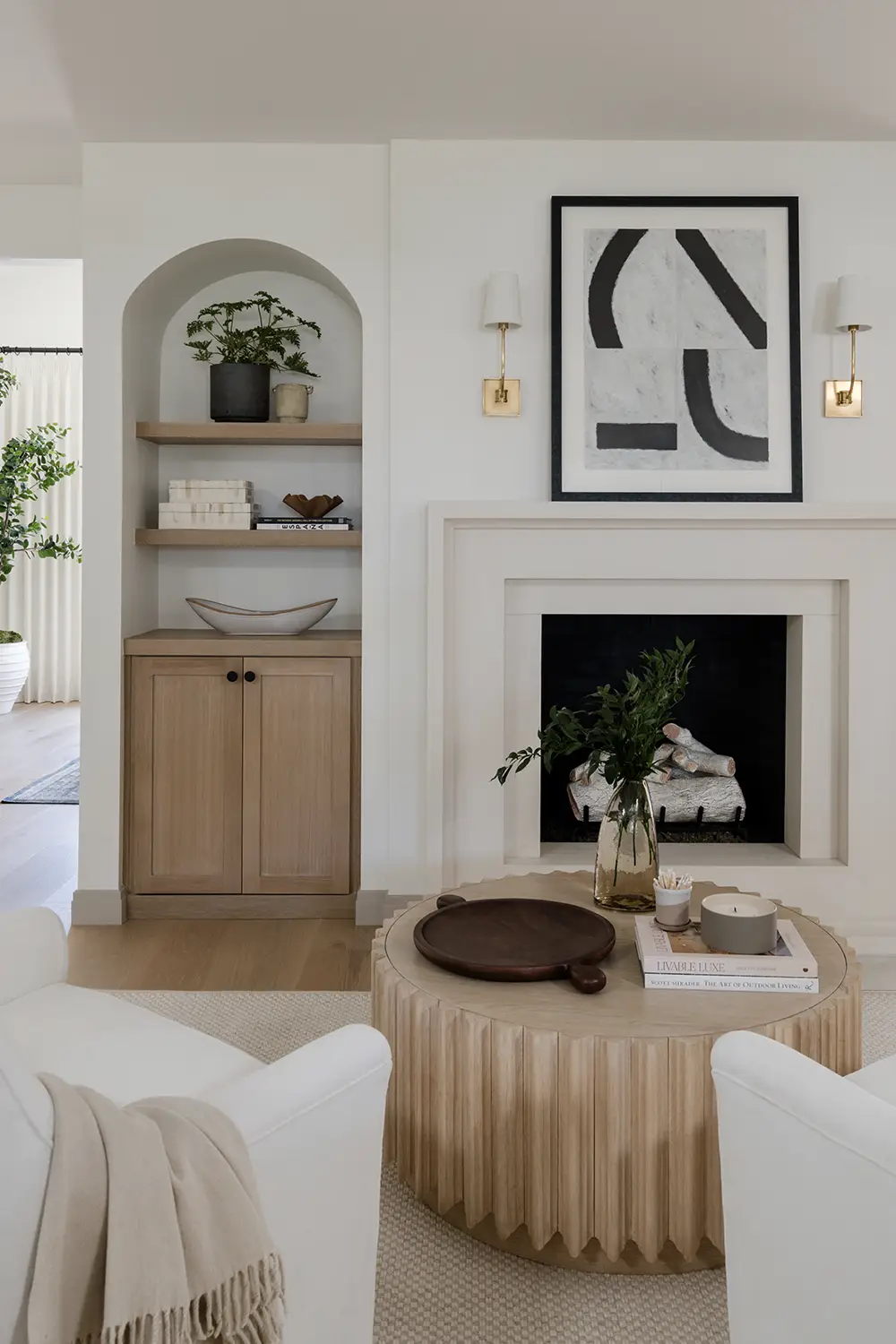 Interior Design of a living area in a Fullerton home