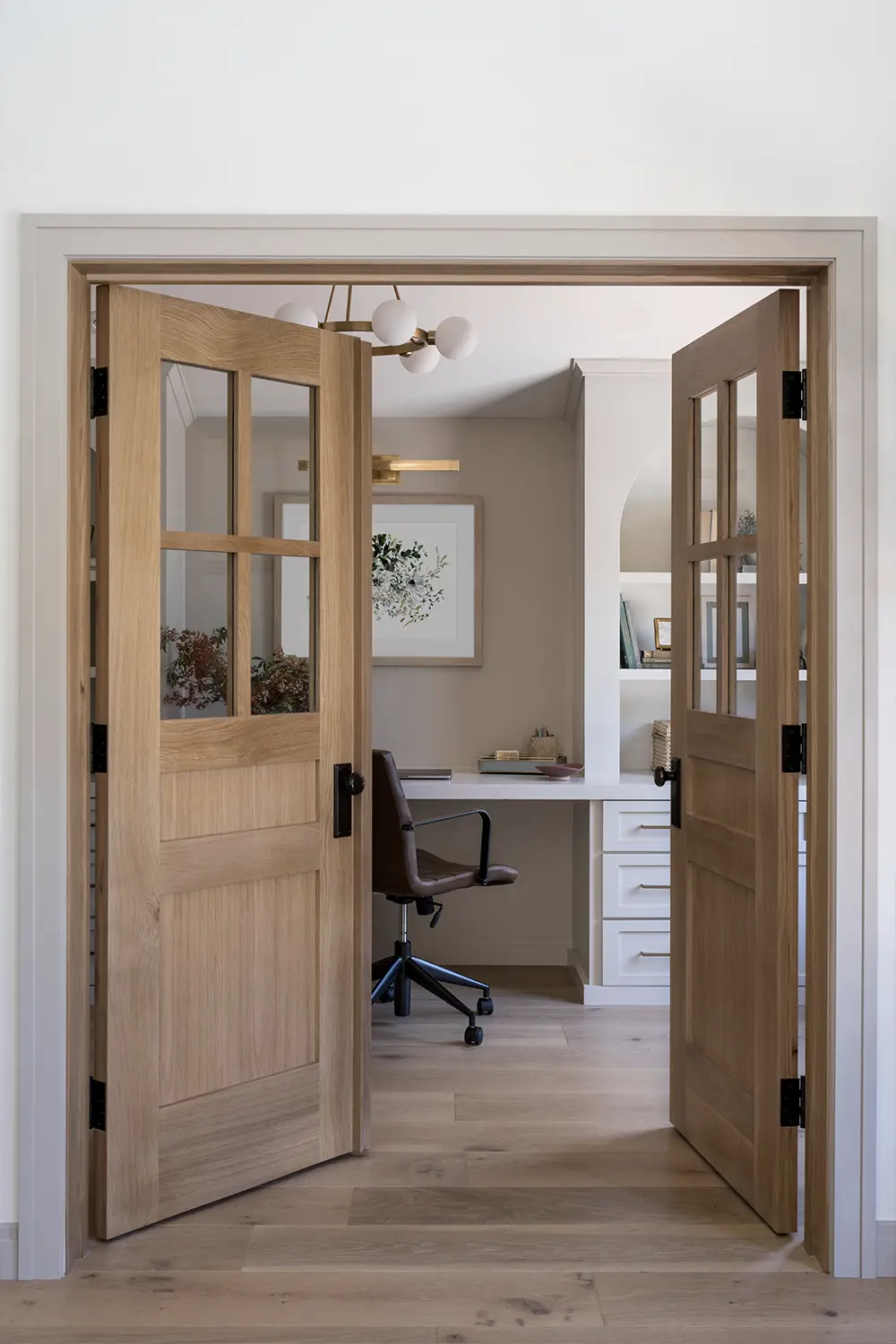 Interior Design of a home office in a Fullerton home