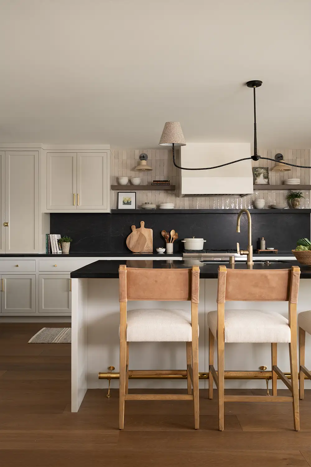 Kitchen interior design in a Tustin home by Orange County interior design firm